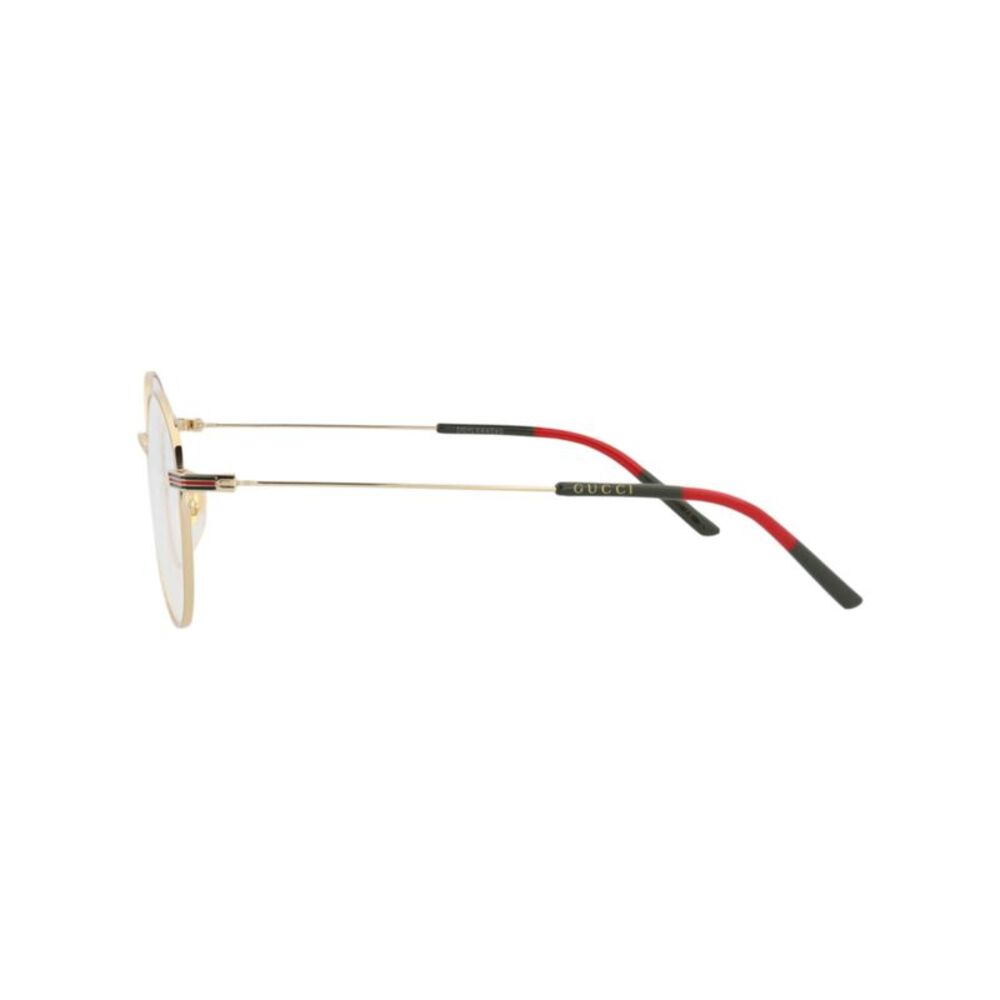 Gucci Round-Frame Metal Optical Frames Gold Mens - Picture 3 of 6